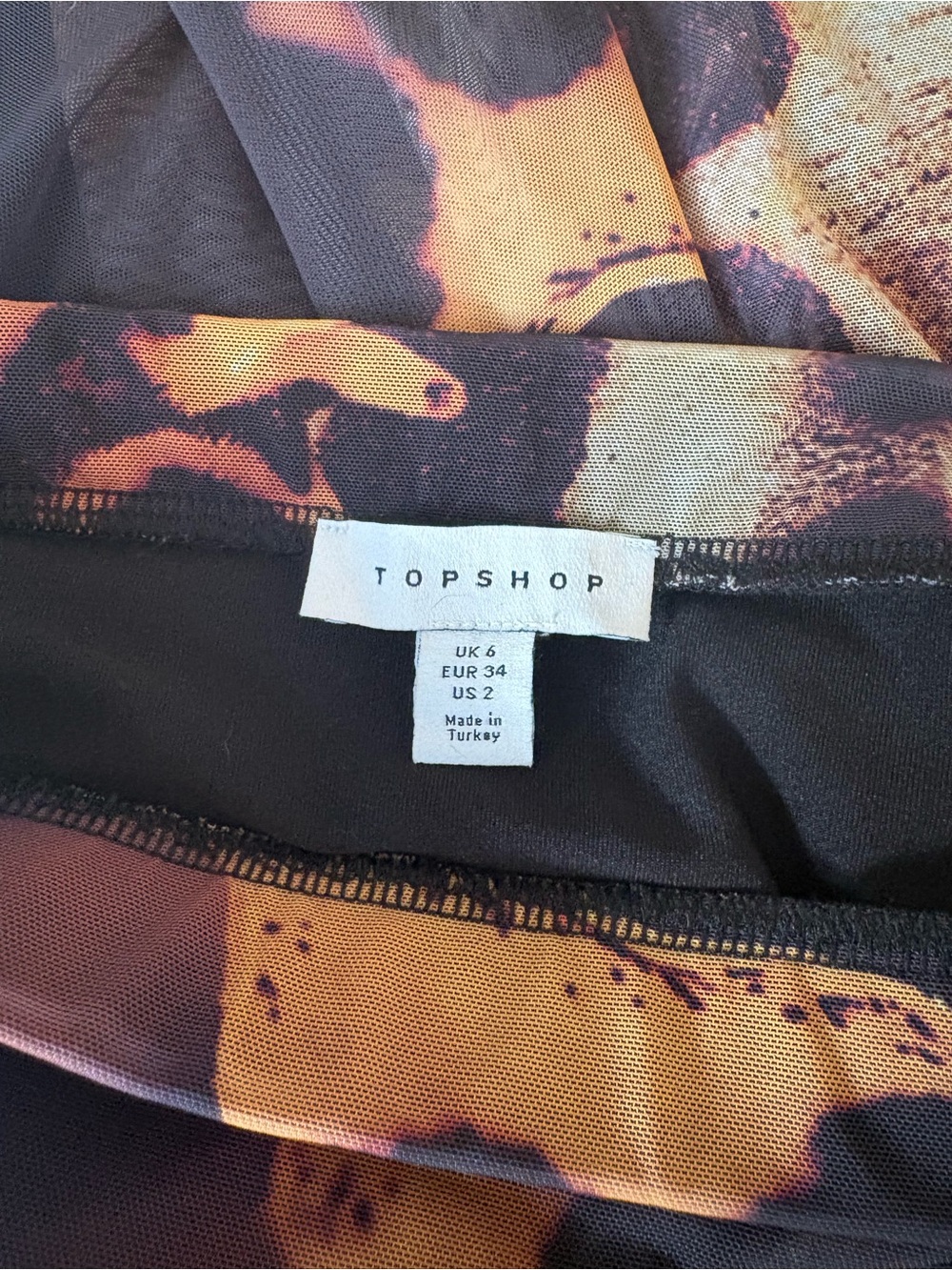 Topshop Handkerchief Hem Mesh Maxi Skirt - Picture 4 of 4
